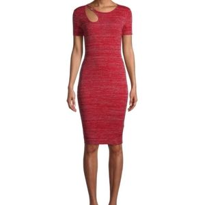 NO BOUNDARIES RED GLITTERED TEARDROP DRESS SHORT SLEEVES Size XL(15-17) Junior